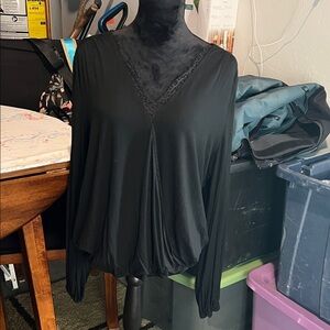Buckle Black Blouse